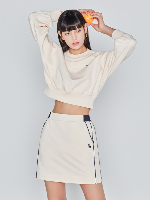 H-LINE SWEAT SKIRT(IVORY)