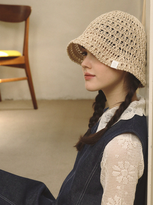 Sylo knitting bucket hat_3color