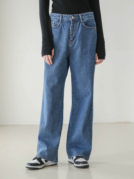 [-6cm 숏버전 추가] W50 WIDE DENIM PANTS (10COLORS)