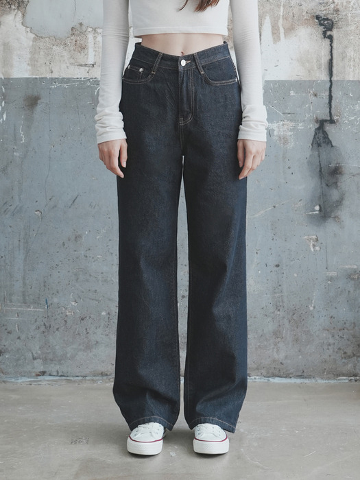 [-6cm 숏버전 추가] W50 WIDE DENIM PANTS (10COLORS)
