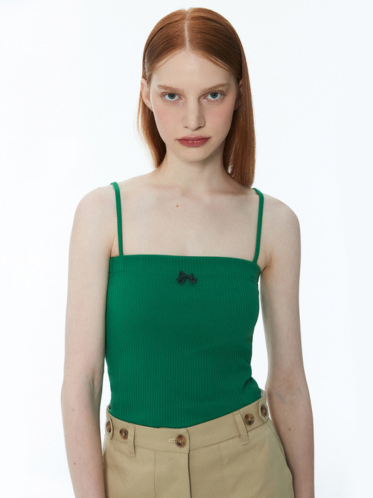 Square neck sleeveless 001 Green