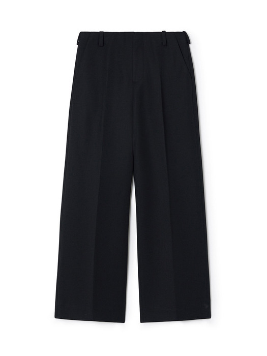 For men, Low Rise Wide Pants / Black