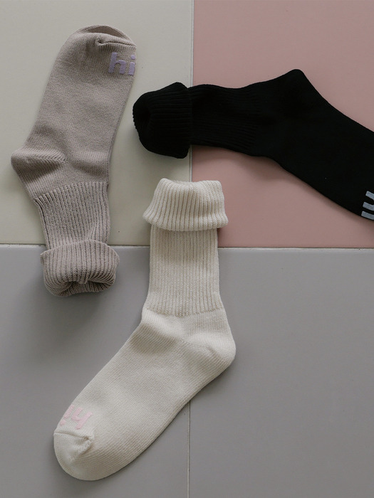 [단독] long loose warmer socks_3 colors