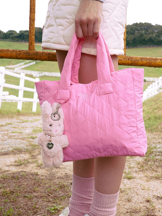 (UNI) Padding Tote Bag_Pink