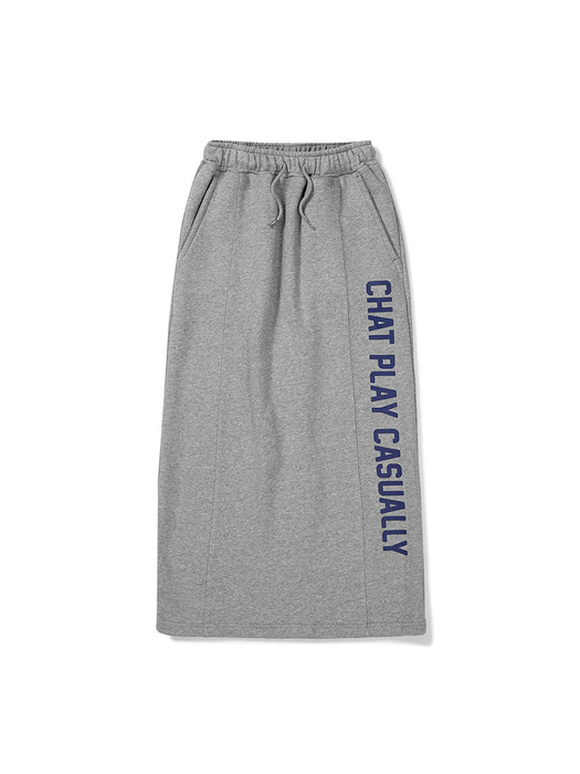 [Mmlg W] SWEAT SKIRT (EVERY GREY)