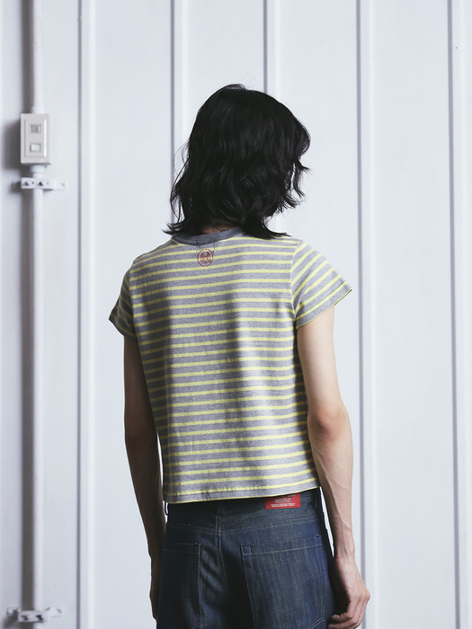 [2024 Pre-Order] Slim Fit Stripe T-shirt
