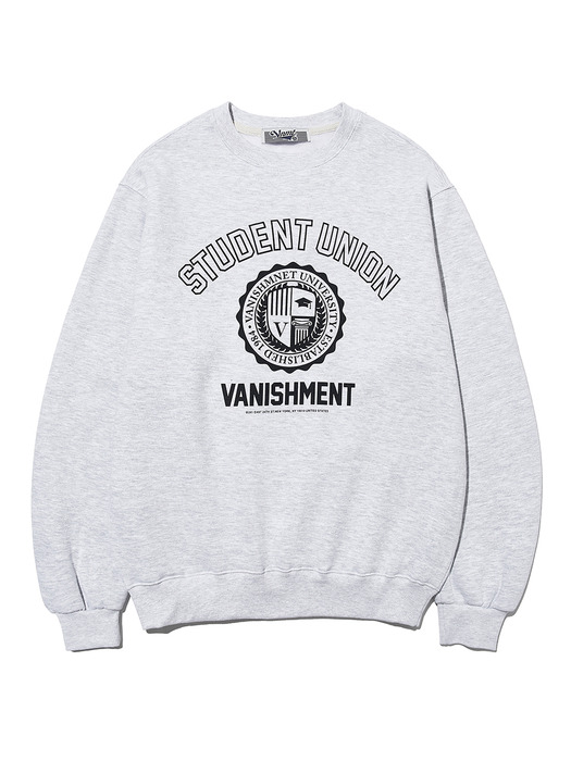 Vintage college sweatshirt_light gray