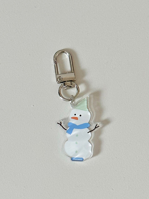 Winter snowman Key ring