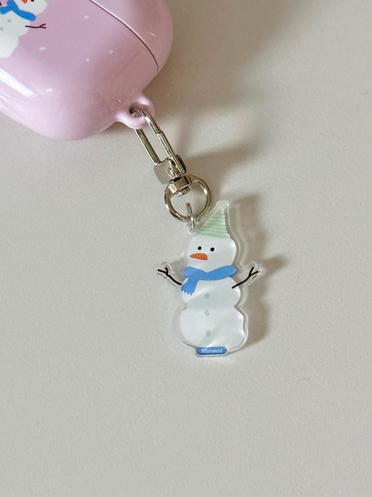Winter snowman Key ring