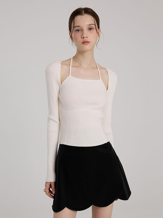 Halter Neck Knit(6color)