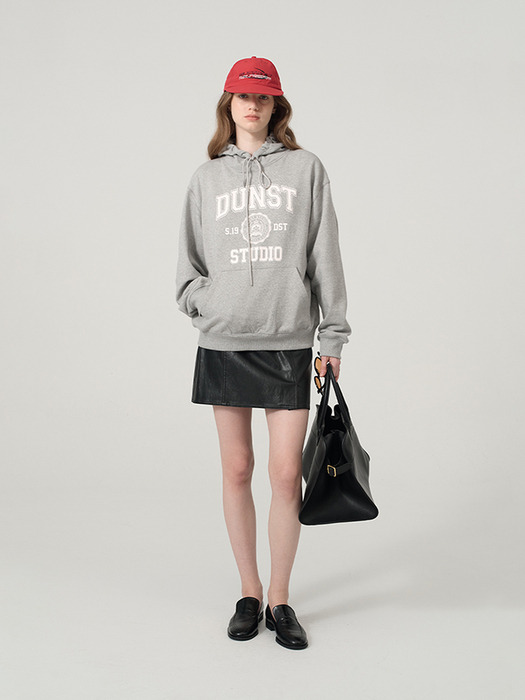 UNISEX CLASSIC LOGO HOODIE MELANGE GREY_UDTS4A114G2