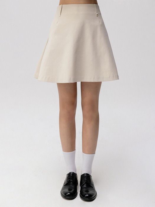 [24SS clove] Cargo Skirt (Cream)