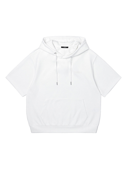 남성 쿠션지 반팔 후드 티셔츠 (O-WHITE) (HA4ST20-33)