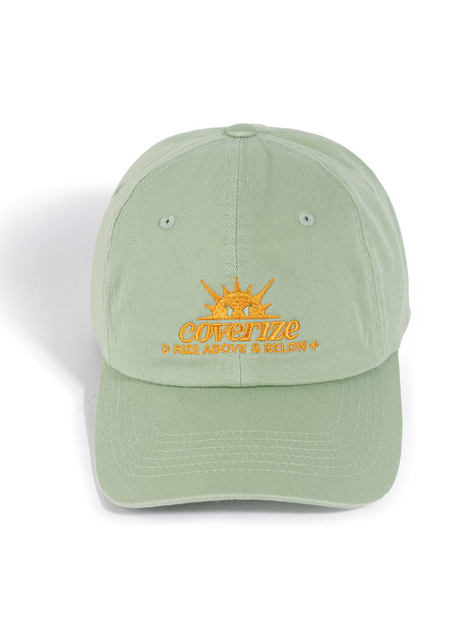 ANGRY SUNNY GRAPHIC CAP (SAGE)