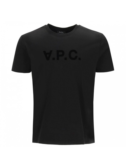 당일 VPC 벨벳 로고 티셔츠 COBQX LZZ 24SS 블랙 H26943