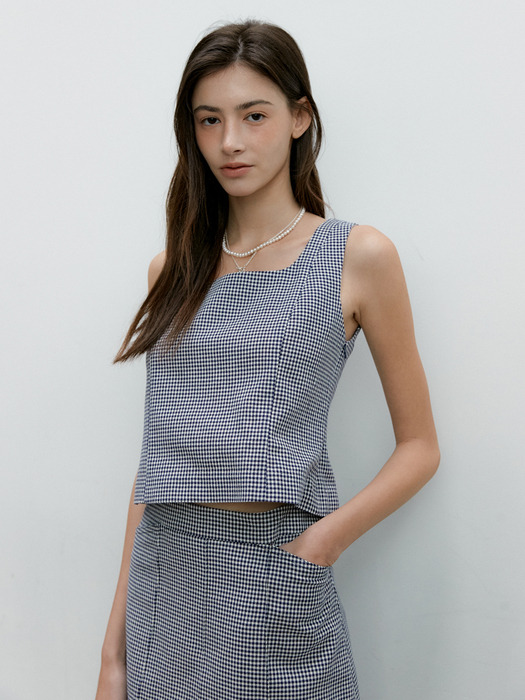 GLAM CHECK BACK BUTTON TOP_NAVY