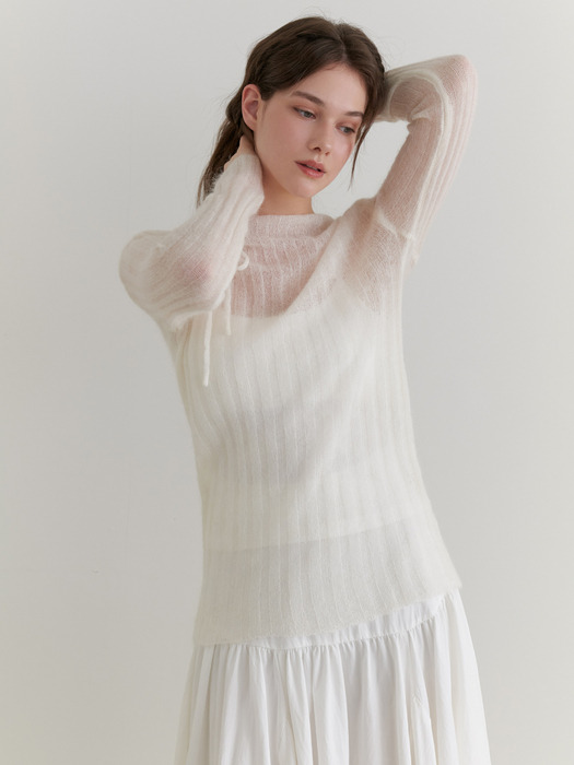 [단독]Dearest mohair knit (ivory)