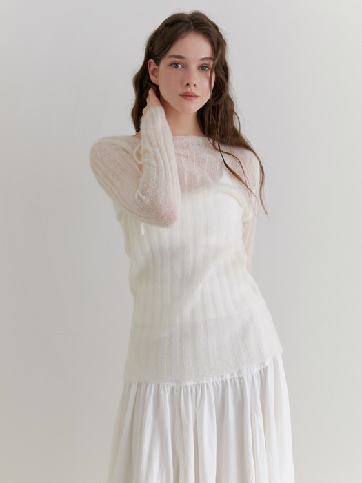 [단독]Dearest mohair knit (ivory)