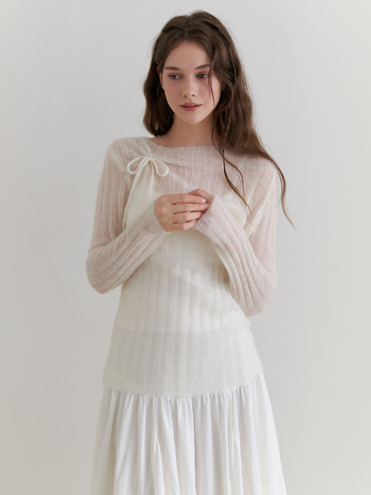 [단독]Dearest mohair knit (ivory)