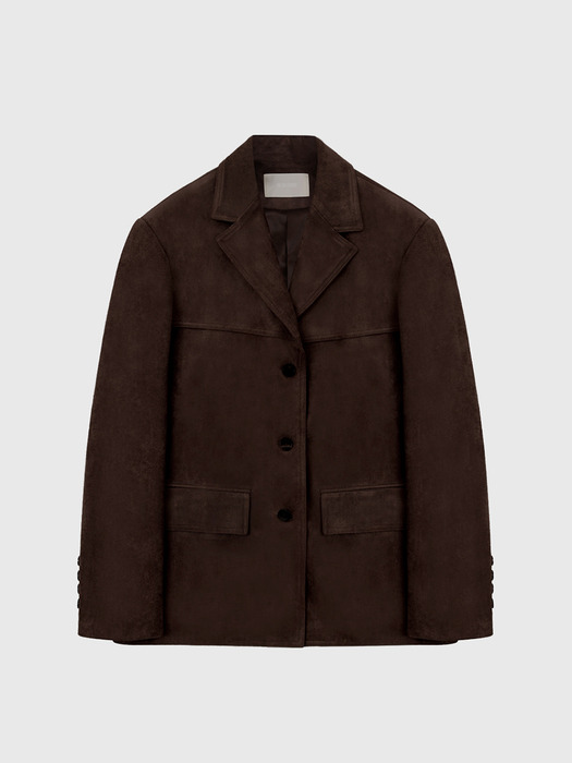 Suede Standard Fit Single Jacket