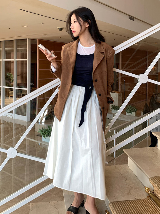 Suede Standard Fit Single Jacket