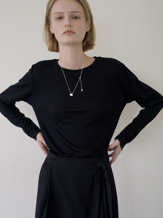 SHEER LOOSE T-SHIRTS_BLACK