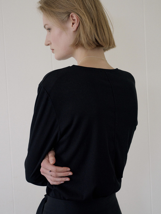 SHEER LOOSE T-SHIRTS_BLACK