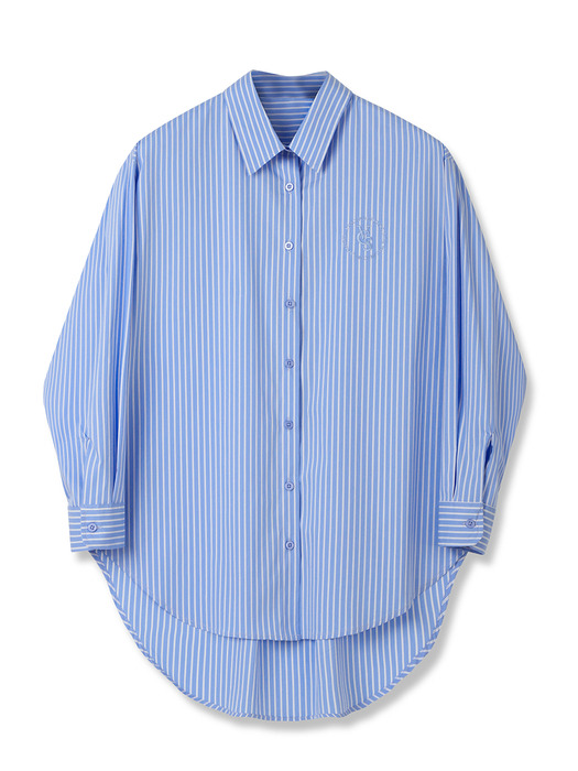 Ciel Unbalance Stripe Shirt - 2COL