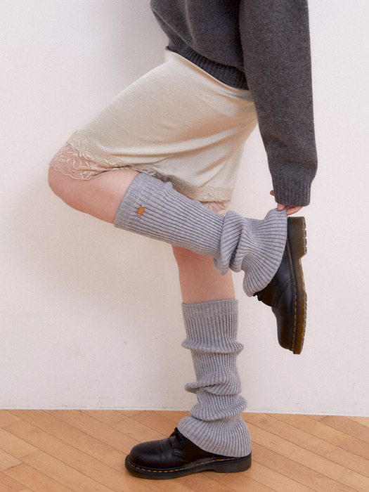 boots cut leg warmer (F002_grey)