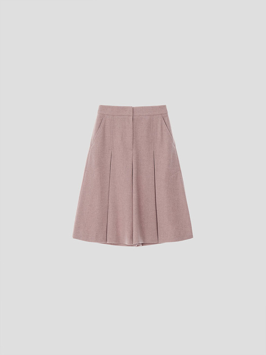 [단독]MELAN WOOL BOX PLEATS CULOTTES PANTS (2COLORS)