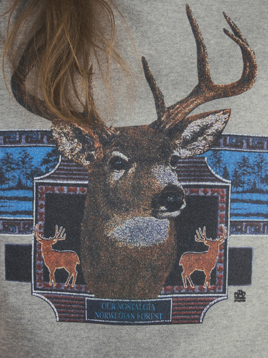 vintage deer sweatshirt_Gray