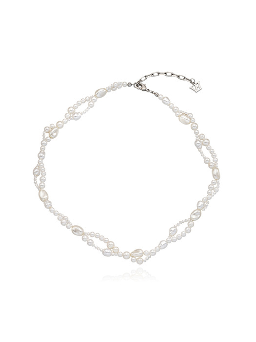 Bubble Mix Pearl Necklace_VH249ONE006M