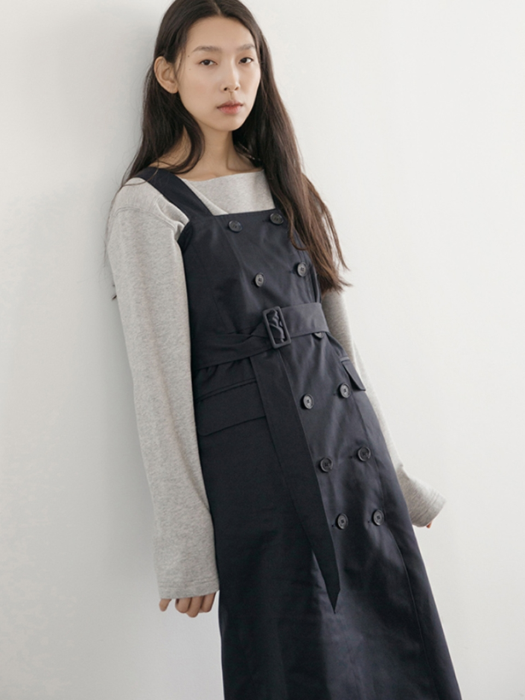 Double Trench One-piece - Navy