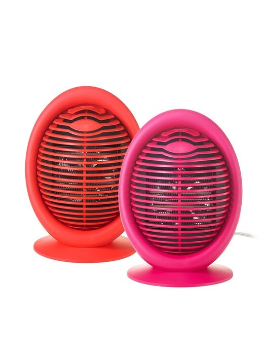 레브 미니 온풍기 1+1 가정용 전기히터 레드+핑크