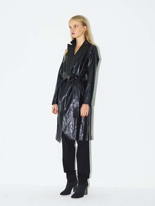 Vegetable Leather Chain Coat