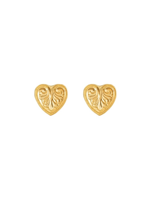 Classic heart earrings (925 silver)