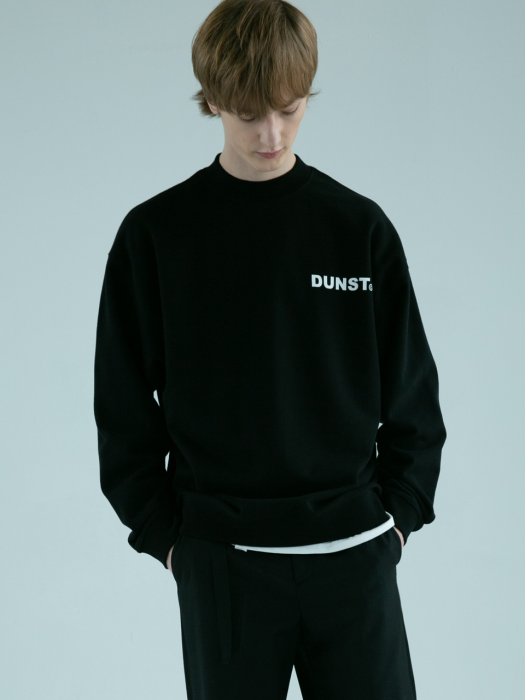 UNISEX MOCK-NECK LOGO SWEATSHIRT BLACK UDTS9F101BK