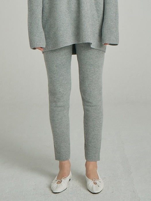 Wool Sweater Leggings_Grey