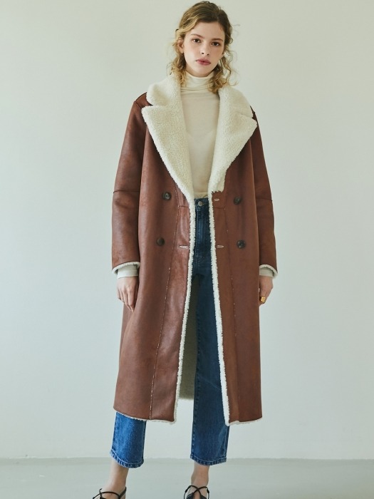 [단독]reversible wool shearing coat (2colors)