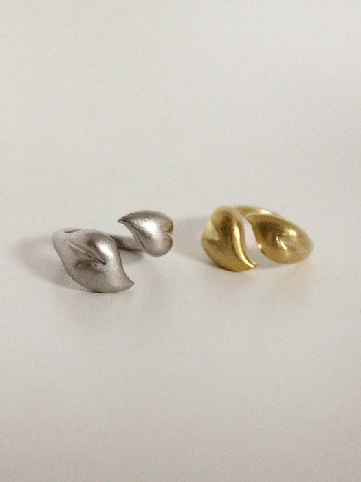 Heart leaf Ring (2color)