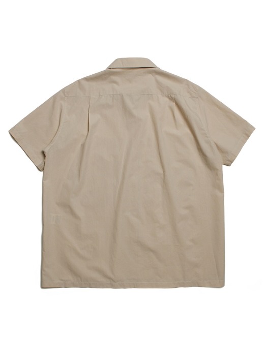 BIG POCKET OPEN SHIRTS (BEIGE)