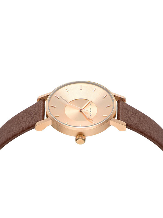 VOLARE ROSE GOLD BROWN 36mm - VO14RG002W