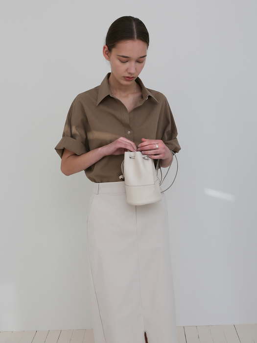 HALF SLEEVE SHIRTS - DEEP BEIGE