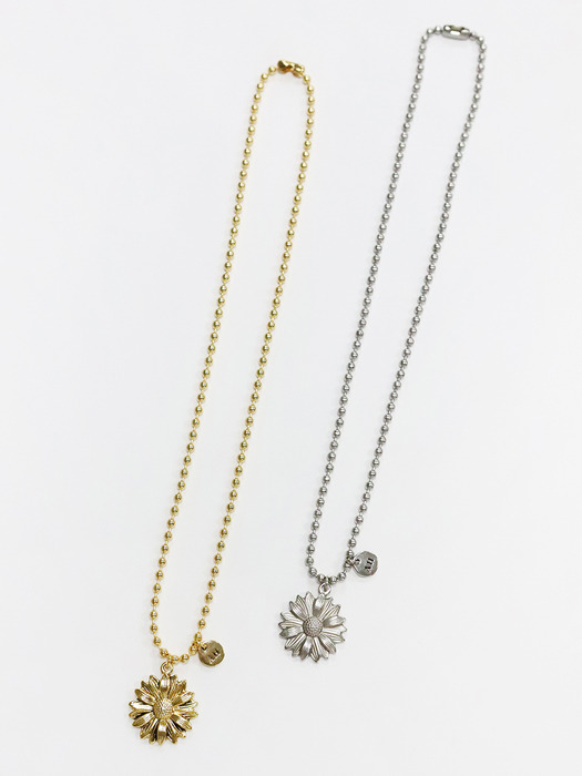 Daisy ball chain necklace (2color)