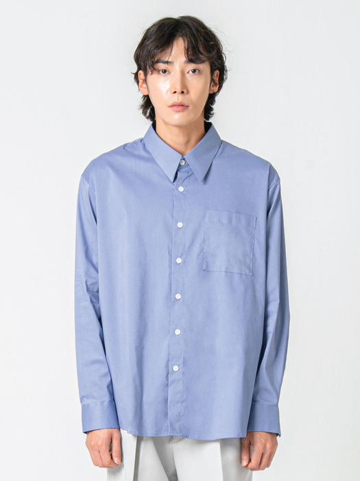 Newtro Easy Slouch Shirts(Blue)