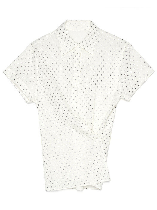 Half Sleeve Shirts_White(dot)