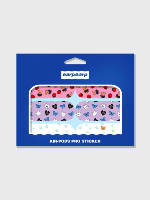 Earpearp air pods pro sticker pack-pastel blue