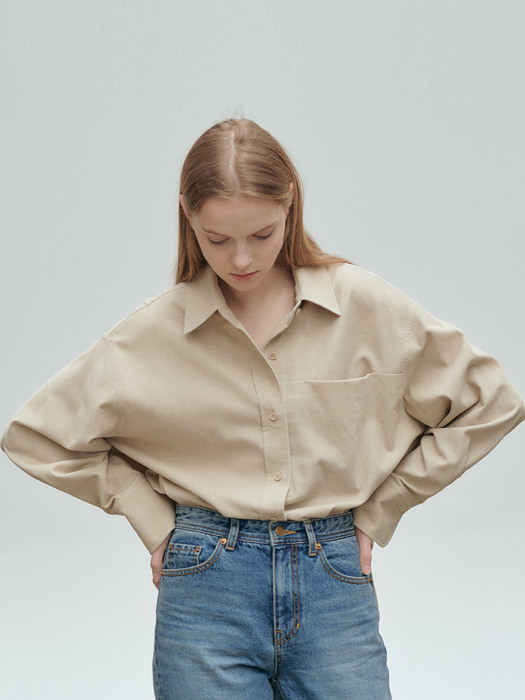 Corduroy roomy shirts [BE]