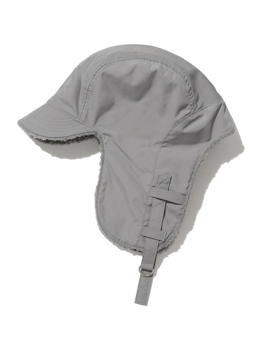 Fleece Reversible Trooper Hat Light Grey