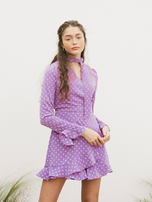 [단독] FLORAL PRINTED LONG SLEEVES JUMPSUIT_PURPLE